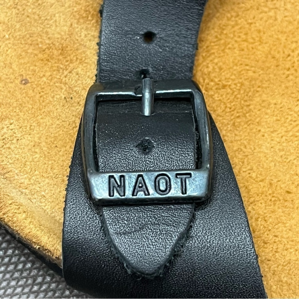 Naot Black Leather Sandals - Picture 3 of 8